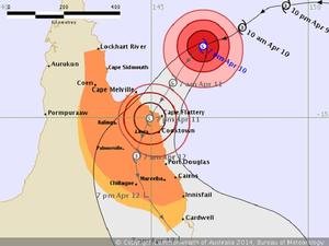 IDQ65001j - Cyclone ITA now Category Five photo copyright Commonwealth of Australia, Bureau of Meteorology taken at  and featuring the  class