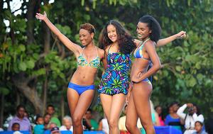 The Trèfle Swimwear Show took place poolside in the Regatta Village at Nanny Cay - 2014 BVI Spring Regatta and Sailing Festival photo copyright ToddvanSickle/BVI Spring Regatta taken at  and featuring the  class