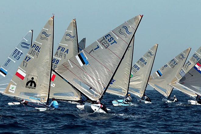 2014 ISAF Sailing World Cup, Hyeres, France - Finn fleet © Thom Touw http://www.thomtouw.com