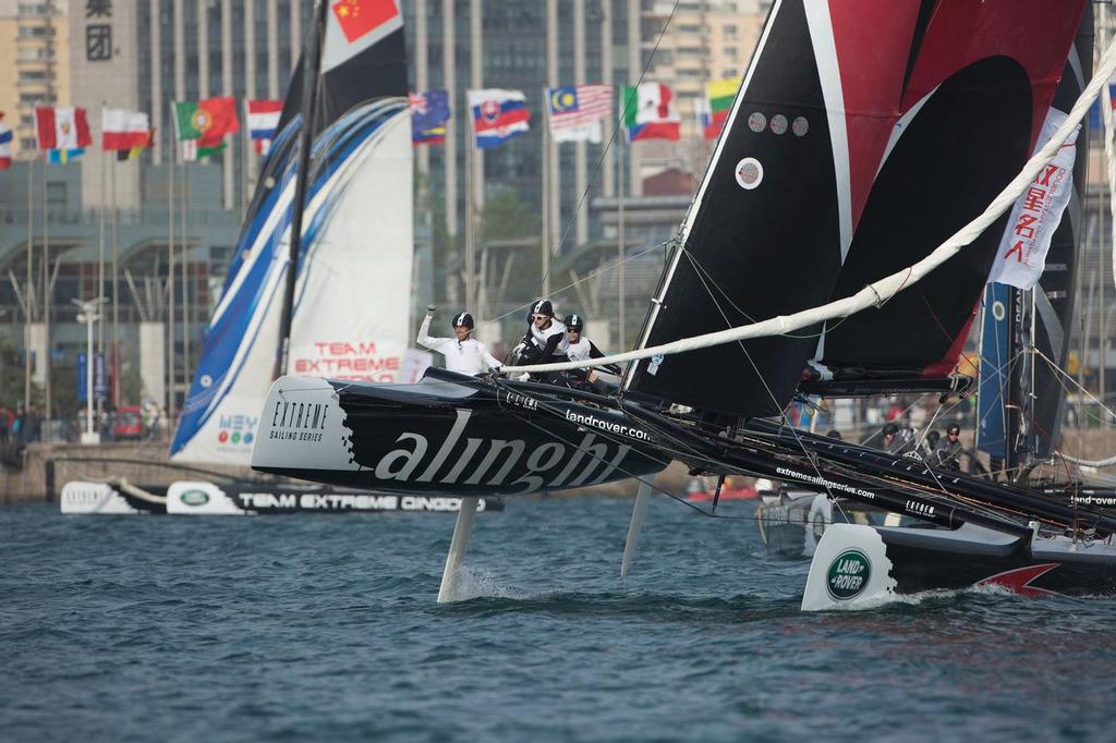 Alinghi - Land Rover Extreme Sailing Series 2014, Qingdao. photo copyright Lloyd Images taken at  and featuring the  class