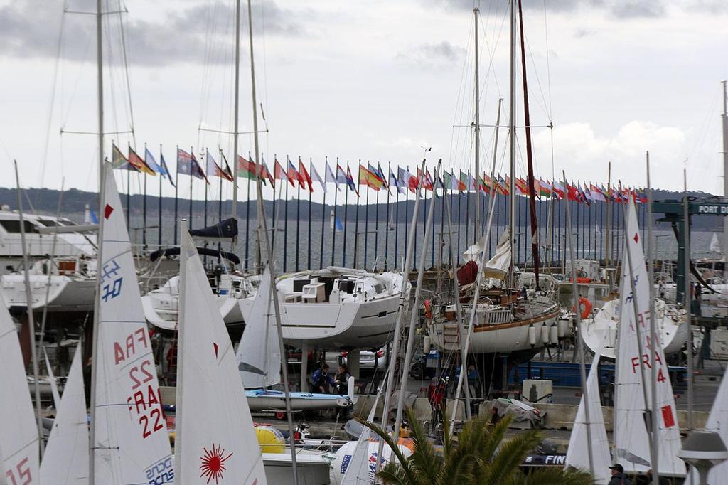 Boat Park, 20th April - ISAF Sailing World Cup Hyeres 2014 photo copyright  SW taken at  and featuring the  class