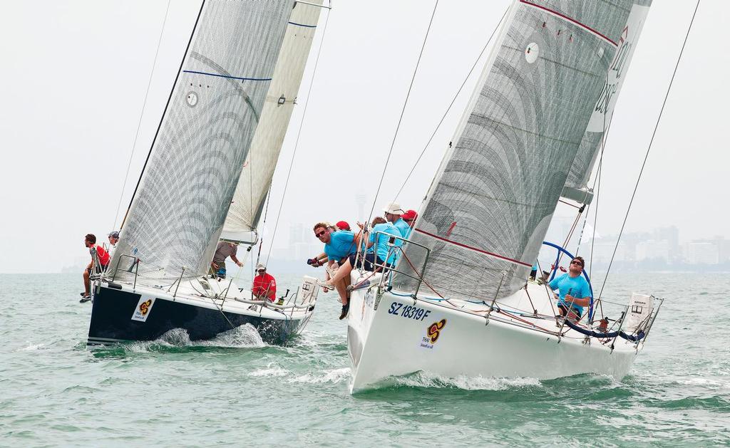TOP OF THE GULF REGATTA 2014. Blue Note, Windsikher coming off the line. © Guy Nowell/Top of the Gulf