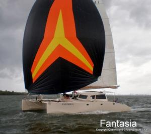 Fantasia has travelled the world chasing gold, and it may be their turn again - APC Logistics MYCQ 50th Brisbane to Gladstone Yacht Race photo copyright Jules Geldard taken at  and featuring the  class