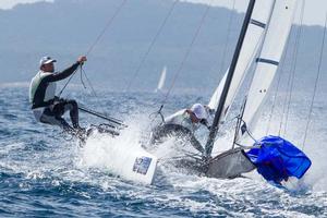 2014 ISAF Sailing World Cup Hyeres - Nacra 17 photo copyright Thom Touw http://www.thomtouw.com taken at  and featuring the  class