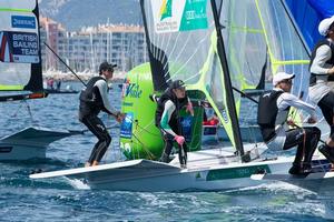 2014 ISAF Sailing World Cup, Hyeres, France - 49er Men, AUS photo copyright Thom Touw http://www.thomtouw.com taken at  and featuring the  class