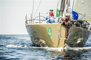 Bowman on Freefire on the approach to the finish line - 2014 Rolex China Sea Race photo copyright  Rolex/ Kurt Arrigo http://www.regattanews.com taken at  and featuring the  class