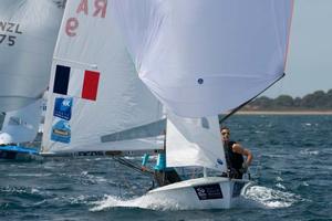 470 Women, Lecointre and Defrance - 2014 ISAF Sailing World Cup Hyeres photo copyright Franck Socha taken at  and featuring the  class