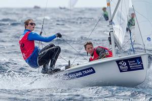 GBR, 470 Women - 2014 ISAF Sailing World Cup Hyeres photo copyright Thom Touw http://www.thomtouw.com taken at  and featuring the  class