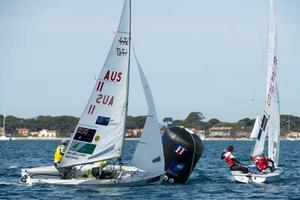 Mat Belcher and Will Ryan - 2014 ISAF Sailing World Cup Hyeres photo copyright Franck Socha taken at  and featuring the  class
