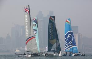 The Land Rover Extreme Sailing Series 2014. Act 3, Qingdao . China. ``The Double Star Mingren Cup`` - Extreme Sailing Series 2014 photo copyright Lloyd Images taken at  and featuring the  class