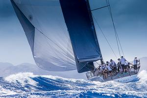 Maxi Class leader - Caol Ila R at Les Voiles de St. Barth - Les Voiles de St. Barth 2014 photo copyright Christophe Jouany / Les Voiles de St. Barth http://www.lesvoilesdesaintbarth.com/ taken at  and featuring the  class