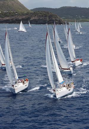 Sunsail Bareboat fleet  - Antigua Sailing Week photo copyright  Tim Wright / Photoaction.com http://www.photoaction.com taken at  and featuring the  class