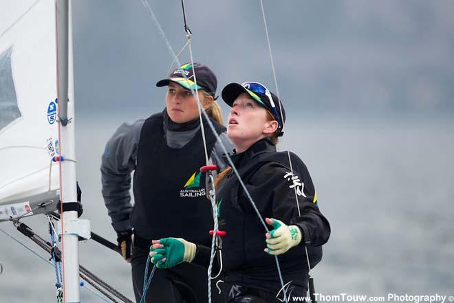 2014 Garda Trentino Olympic Week - 470 Women, Austalian Sailing Team © Thom Touw http://www.thomtouw.com