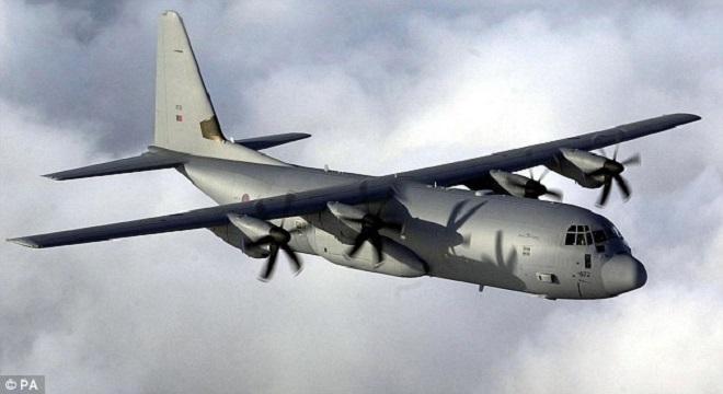 Reinforcing the search effort: The C130 Hercules aircraft took off from RAF Brize Norton at 5am on Wednesday (file picture)  ©  PA