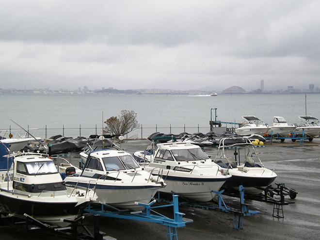 More than 80 boats and 100 jet-skies are moored at Fukuoka Marina © FLIR http://www.flir.com/cvs/apac/en/maritime/