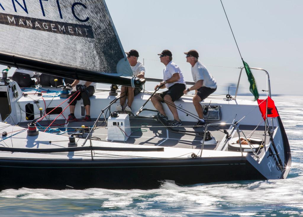 Alex Roepers (second from right) on Plenty - Rolex Farr 40 North American Championship 2014 ©  Rolex/Daniel Forster http://www.regattanews.com