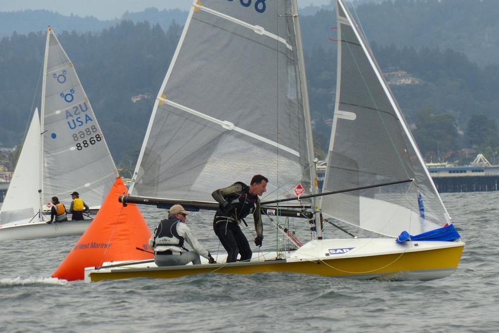 Race 1 - 5o5 North American Championships, Day 1 photo copyright John Navas  taken at  and featuring the  class