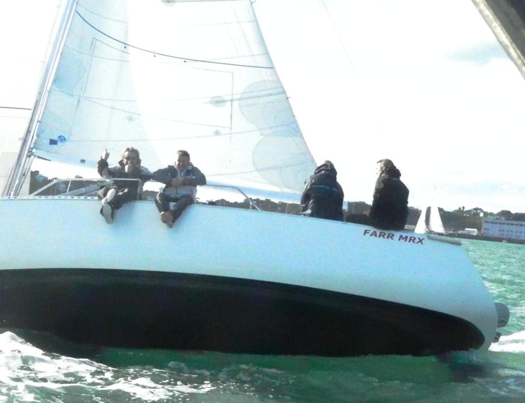 Vessel Management Services – with a great effort for their first regatta marched off with the Sportsmanship Award - 2014 Inter Marina MRX Annual Sailing Challenge photo copyright Tom Macky taken at  and featuring the  class