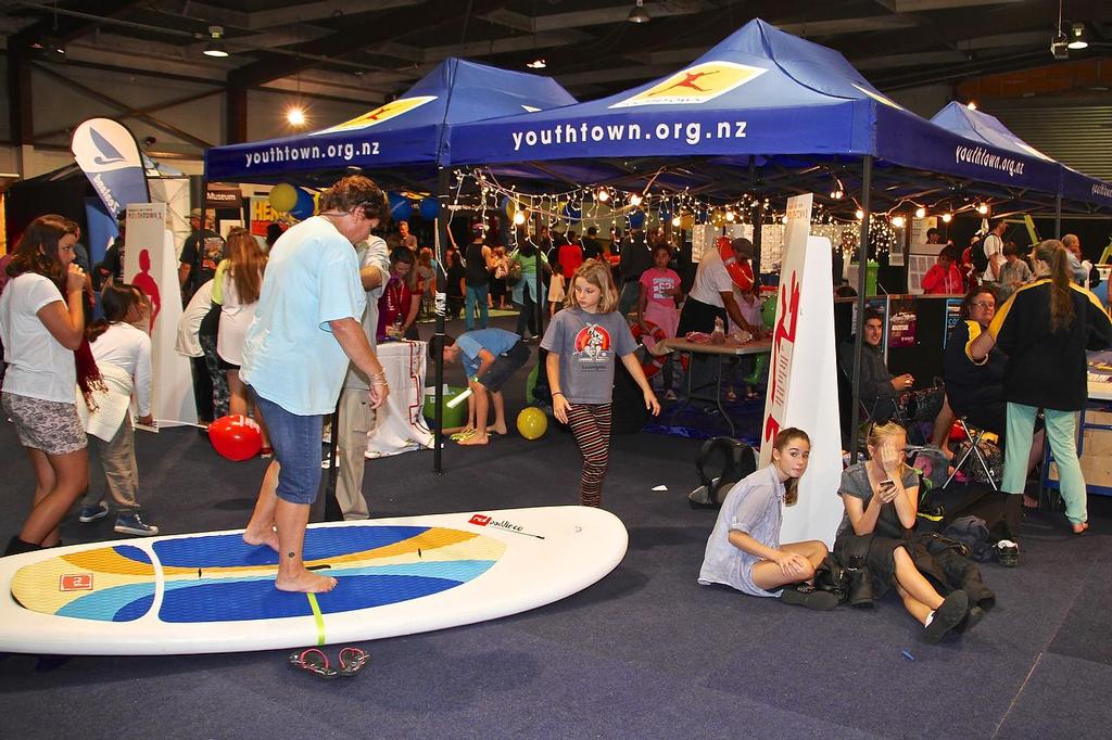 Have a Go @ SUP - Hutchwilco NZ Boat Show 2014 © Richard Gladwell www.photosport.co.nz