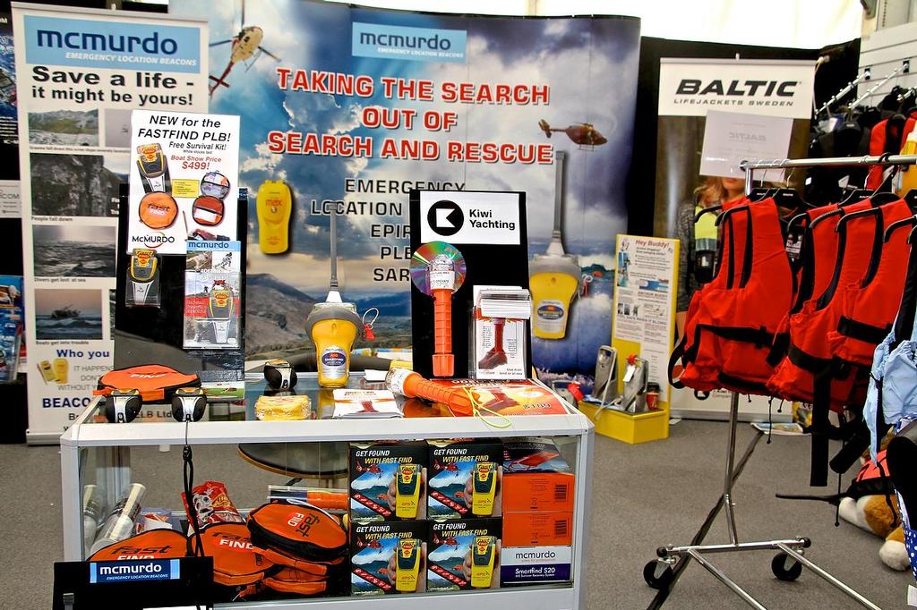Get your replacement safety equipment from Kiwi Yachting/Safety at Sea - Hutchwilco NZ Boat Show 2014 © Richard Gladwell www.photosport.co.nz