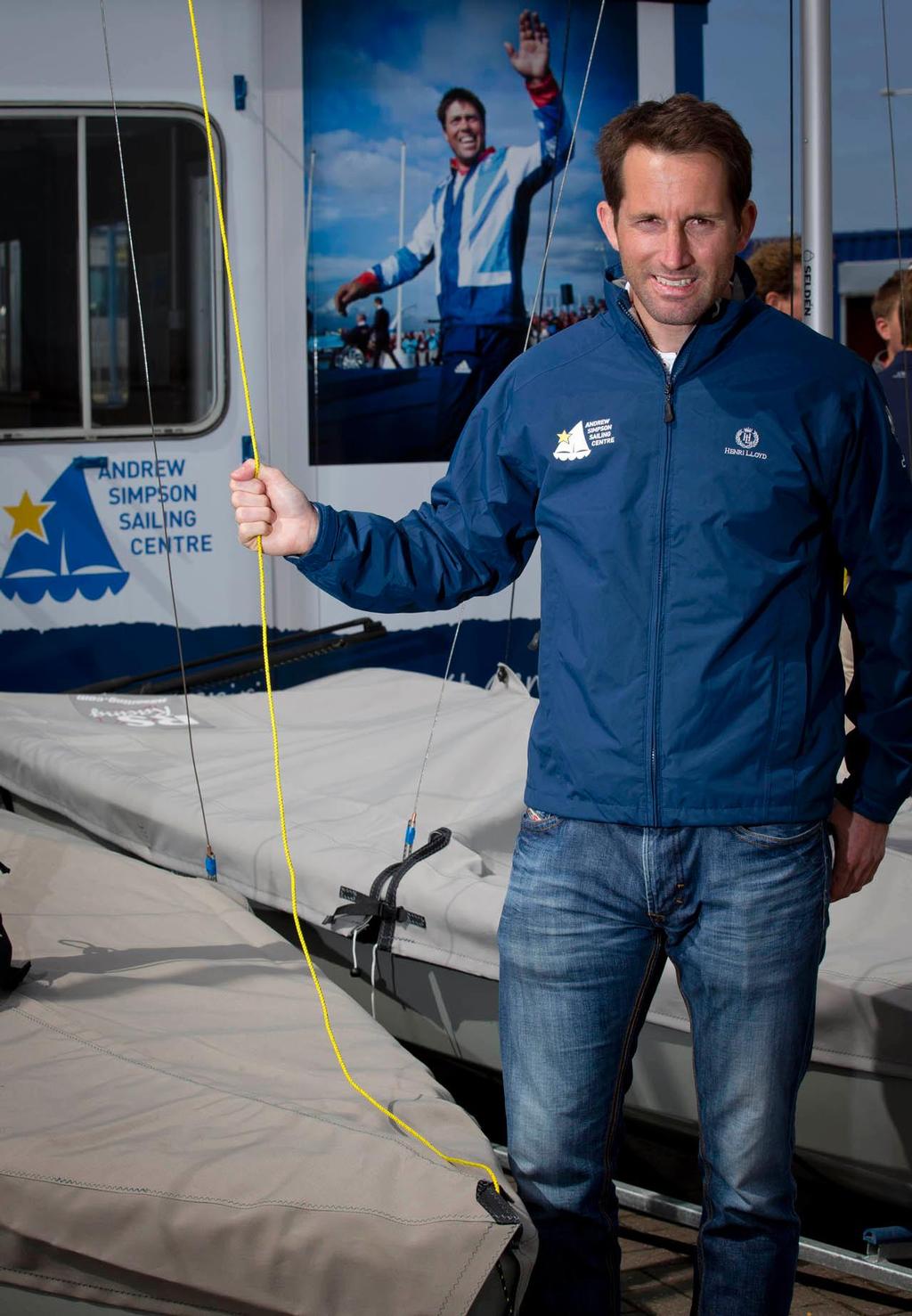 Sir Ben Ainslie, Director of the WPNSA, on site at the newly opened Andrew Simpson Sailing Centre photo copyright onEdition http://www.onEdition.com taken at  and featuring the  class