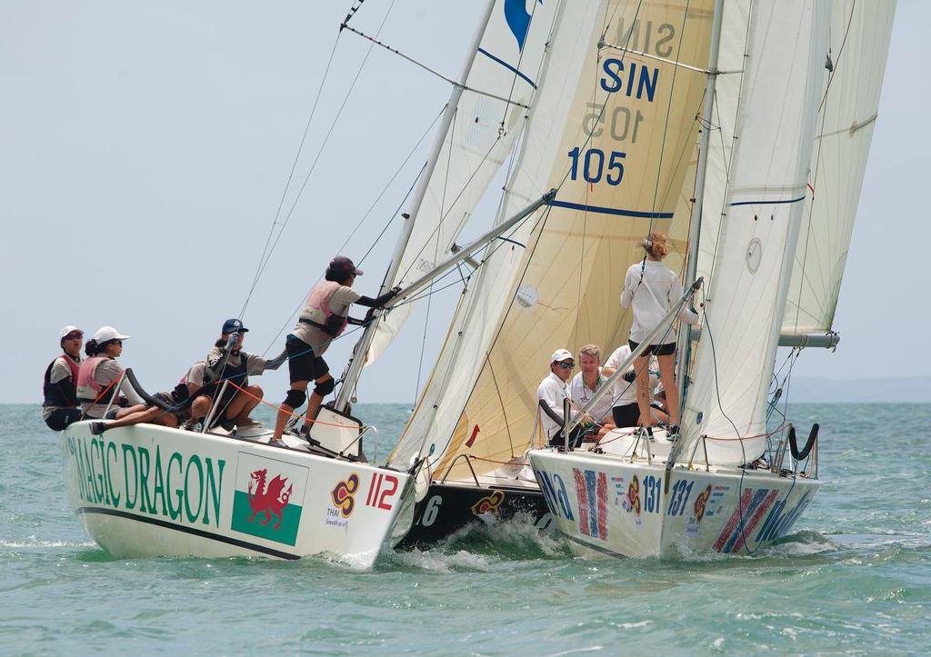 TOP OF THE GULF REGATTA 2014 - this is going to be close © Guy Nowell/Top of the Gulf