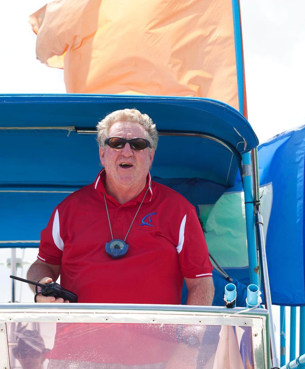 TOP OF THE GULF REGATTA 2014 - RO Denis Thompson, pushing the programme along. © Guy Nowell/Top of the Gulf