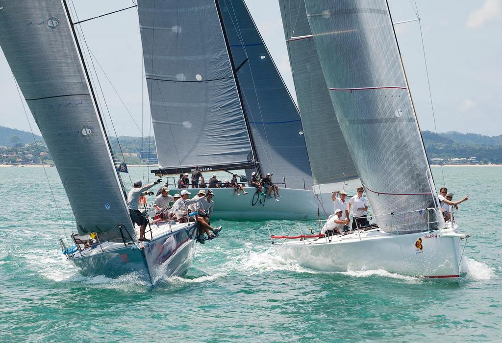 TOP OF THE GULF REGATTA 2014 - big boats bang the start line. © Guy Nowell/Top of the Gulf