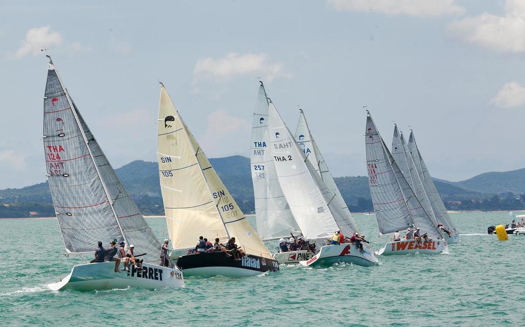 TOP OF THE GULF REGATTA 2014 - off like a shoal of Platus photo copyright Guy Nowell/Top of the Gulf taken at  and featuring the  class