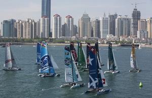 2014 Extreme Sailing Series, Act 3 Qingdao photo copyright Extreme Sailing Series http://www.extremesailingseries.com taken at  and featuring the  class