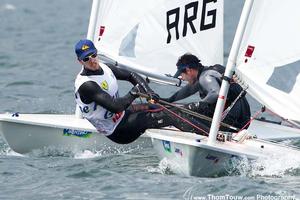 2014 Garda Trentino Olympic Week - Laser photo copyright Thom Touw http://www.thomtouw.com taken at  and featuring the  class