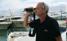 Riccardo Tebaldi, part of the Ferretti Group Delivery team, uses the HM 324xp+ handheld thermal imaging camera. - FLIR thermal imaging cameras are a great tool photo copyright FLIR http://www.flir.com/cvs/apac/en/maritime/ taken at  and featuring the  class