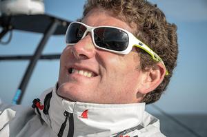 Charles Caudrelier in Newport before set sail on transatlantic test photo copyright Pedro Freitas /Volvo Ocean Race taken at  and featuring the  class