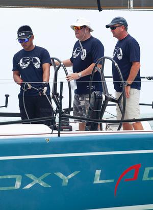 TOP OF THE GULF REGATTA 2014 - Foxy Lady 6. Check the shades, check the shirts photo copyright Guy Nowell/Top of the Gulf taken at  and featuring the  class