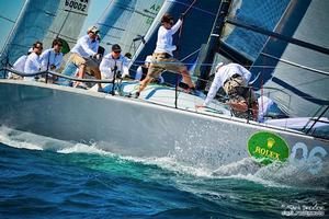 Bernardo Minkow and Julian Fernando in action on Flojito y Cooperando - Rolex Farr 40 North American Championship photo copyright  Sara Proctor, SailFastPhotography taken at  and featuring the  class