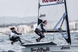 Alex Maloney and Molly Meech in the Red Bull 49erFX photo copyright Alberto sanchez taken at  and featuring the  class