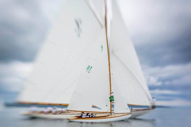 MISCHIEF, Sail Number: USA 27, Owner/Skipper: Walter Bopp, Class: S Class, Yacht Type: herreshoff S, Home Port: Greenwich, CT, USA; SPARTAN, Sail Number: NY 6, Owner/Skipper: Charlie Ryan, Class: CRF - Non-Spinnaker, Yacht Type: NY50, Home Port: Providence, RI ©  Rolex/Daniel Forster http://www.regattanews.com