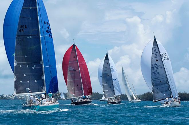 Close racing on the Great Sound. © Barry Pickthall / PPL