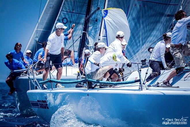 Mick Shlens, a first-year Farr 40 owner, won the Corinthian Class with a dominant performance, finishing 33 points ahead of the runner-up boat. © Sarah Proctor