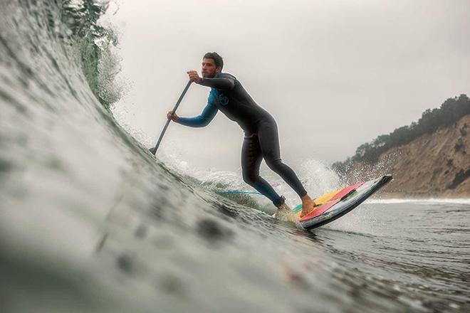 Casey Hauser SUP action at Waddell late in the day. © American Windsurfing Tour http://americanwindsurfingtour.com/