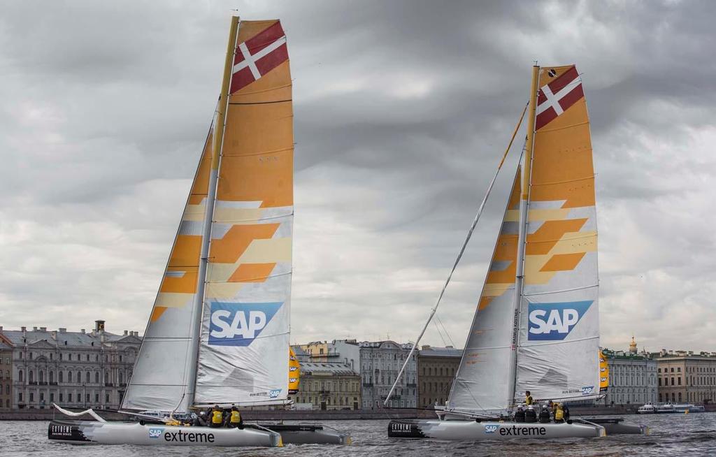 The Extreme Sailing Series 2014. Act4. St Petersburg. SAP Extreme Sailing Team<br />
 © Lloyd Images/Extreme Sailing Series