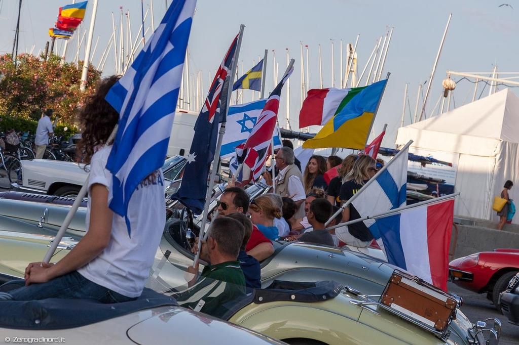 Classic Cabriolet Opening Ceremony - 2014 470 Junior World Championships, Cervia, Italy © Mauro Melandri