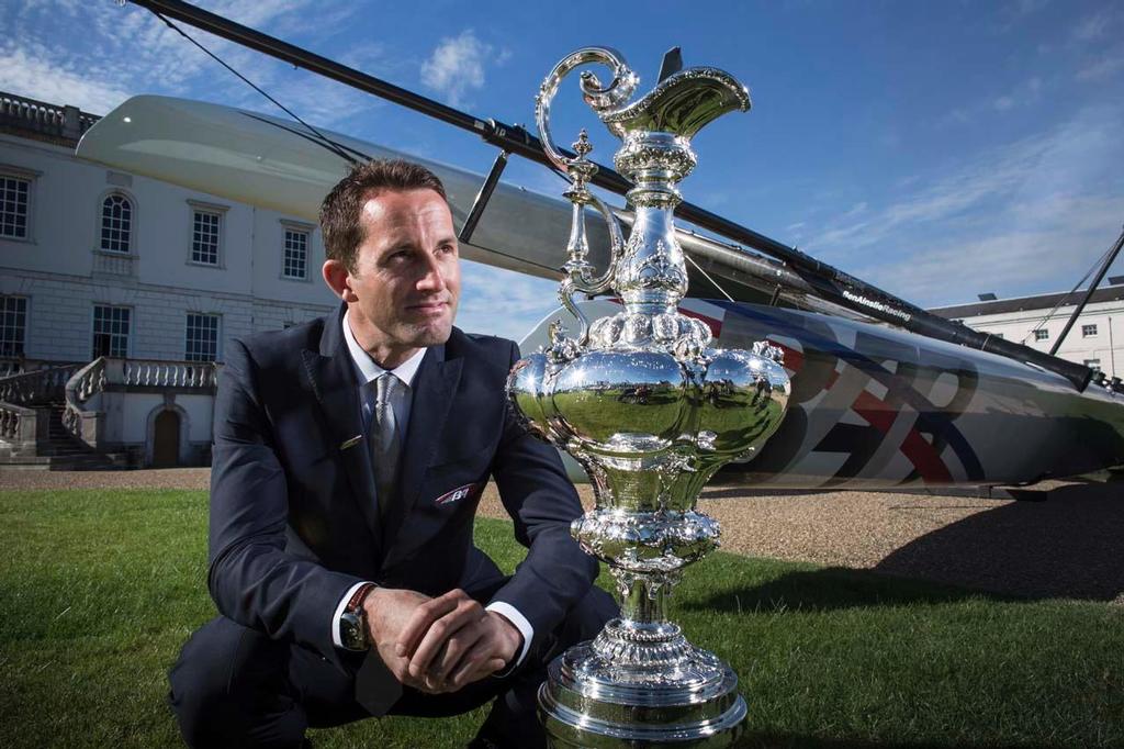 Sir Ben Ainslie with the America's Cup photo copyright Lloyd Images taken at  and featuring the  class