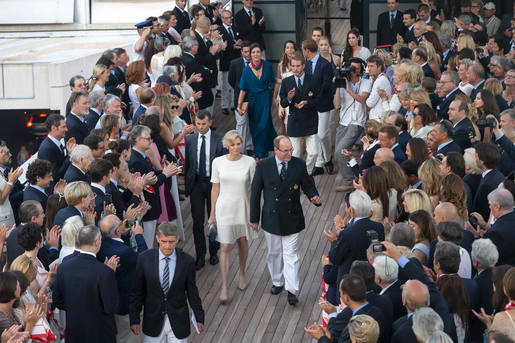 Inauguration Ceremony YCM
HSH Prince Albert II of Monaco and HSH Princess Charlene photo copyright Carlo Borlenghi / Rolex taken at  and featuring the  class