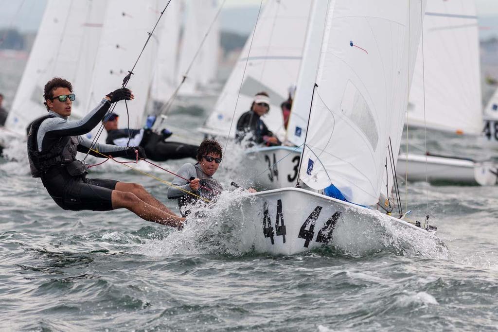 Day 2, 470 Junior World Championship - Agustin Romero/Fermin Jacobs (ARG-9) photo copyright Zerogradinord.it taken at  and featuring the  class