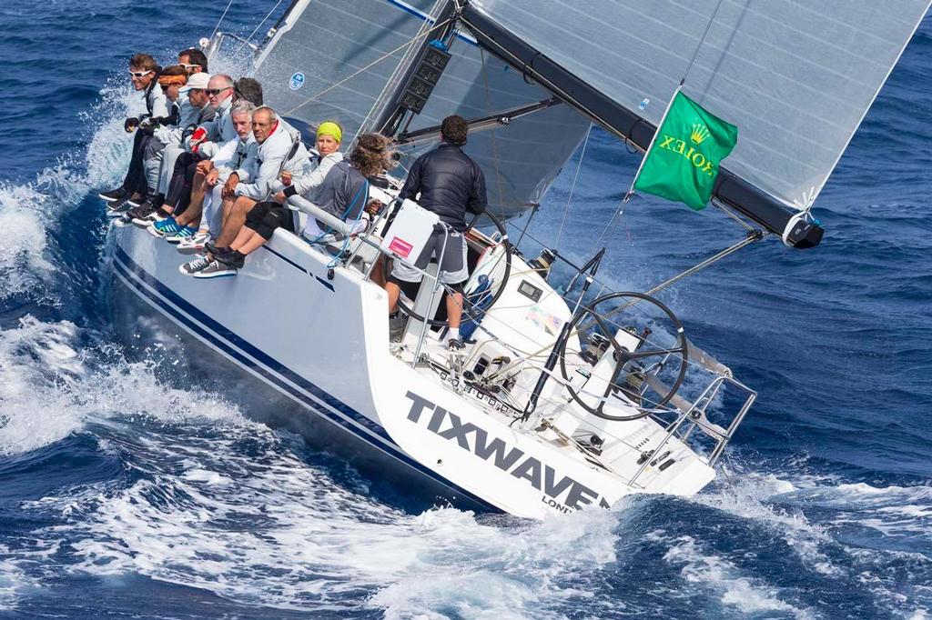 Bernard Vananty's Swan 42 TIXWAVE - overall winner of the 2014 Giraglia Rolex Cup. photo copyright  Rolex / Carlo Borlenghi http://www.carloborlenghi.net taken at  and featuring the  class