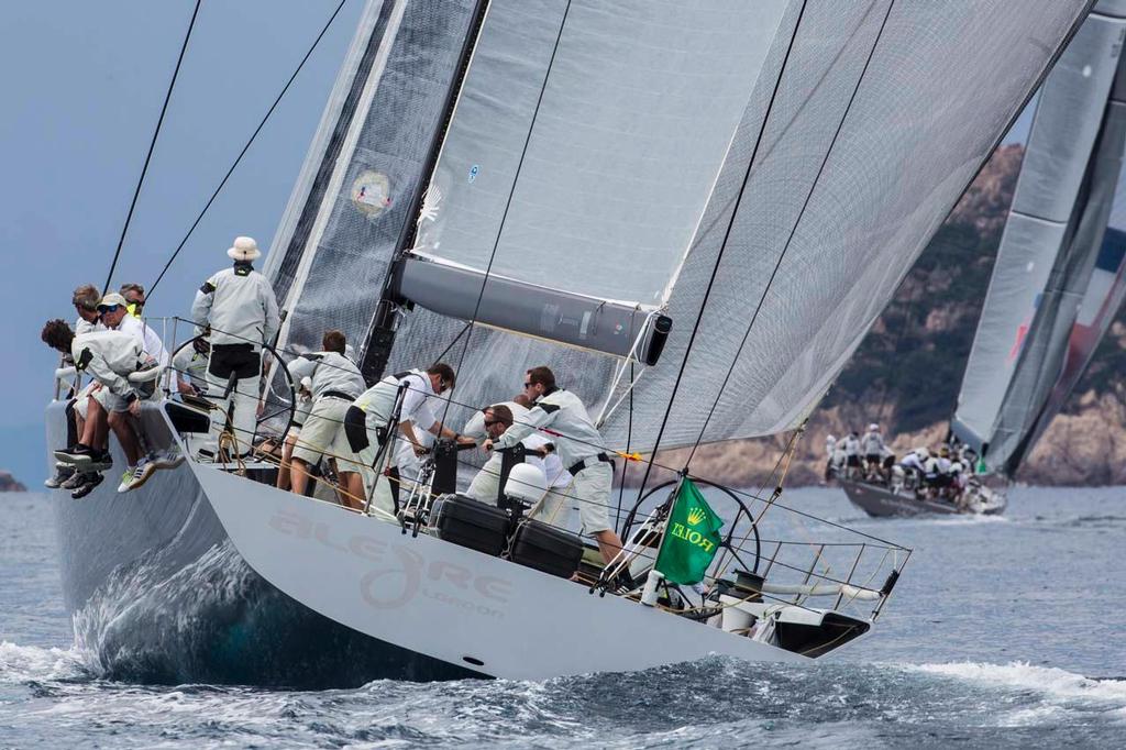 Andy Soriano's ALEGRE (GBR) at the start of the long distance race in the 2014 Giraglia Rolex Cup. photo copyright  Rolex / Carlo Borlenghi http://www.carloborlenghi.net taken at  and featuring the  class