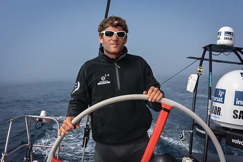 Skipper Charles Caudrelier at the helm of Dongfeng © Dongfeng Race Team