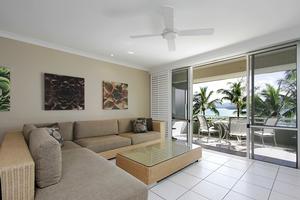 Hibiscus apartments offer a spacious open plan living area! photo copyright Kristie Kaighin http://www.whitsundayholidays.com.au taken at  and featuring the  class
