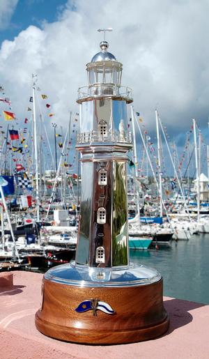 The St. David's Lighthouse Trophy, one of the most coveted prizes in ocean racing. photo copyright Barry Pickthall / PPL taken at  and featuring the  class